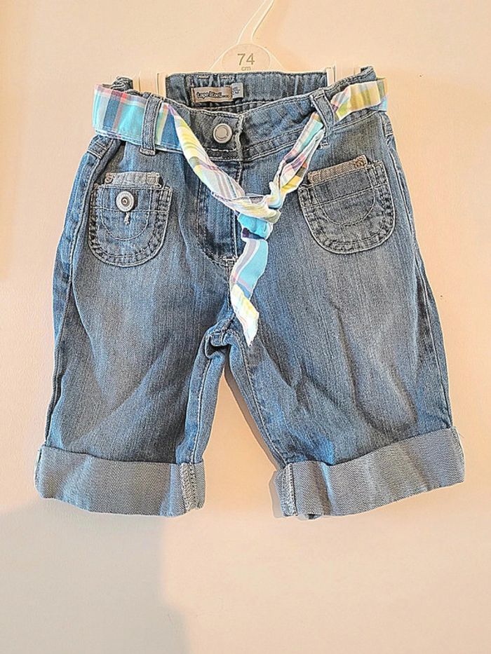 Short 3/4 en jeans "Tape à l œil" taille 5 ans - photo numéro 2