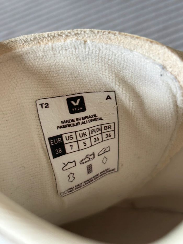 Chaussures veja recife blanches et bleues / taille 38 - photo numéro 7