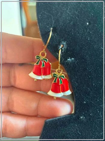 Boucle d'oreille cloche de noel