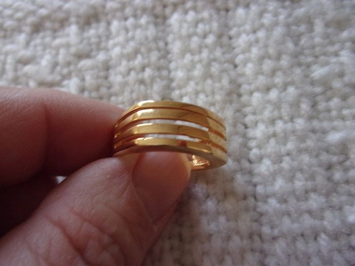 Bague plaqué or taille 56 - photo numéro 3