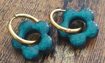 Boucles d'oreilles faites mains