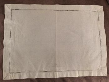 Très joli set de table en tissu bleu