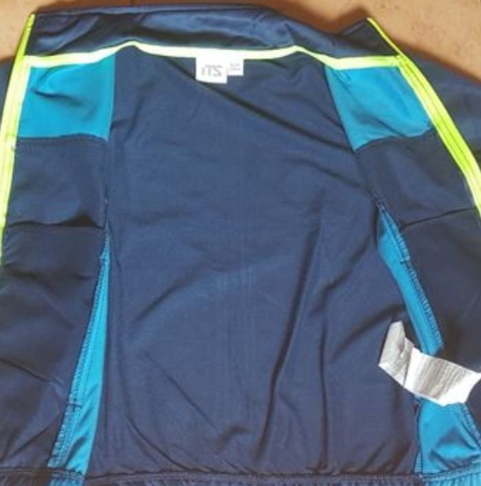 Veste de survêtement garçon 8 ans bleue ITS - photo numéro 3