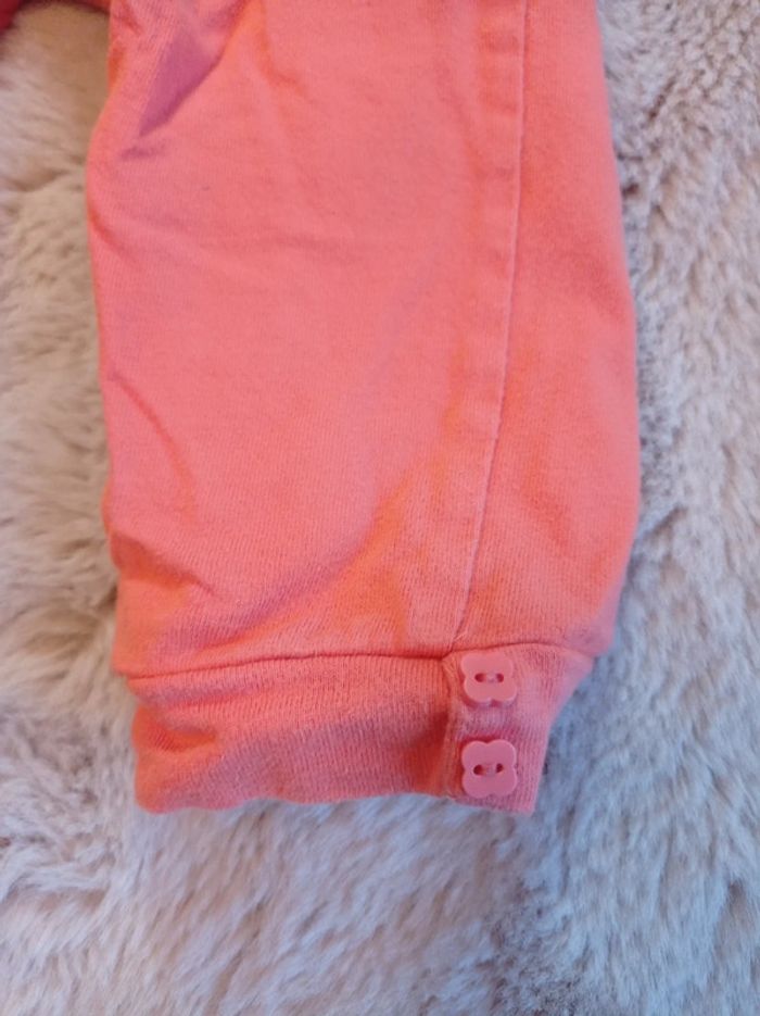 Combinaison coton orange 18 mois. - photo numéro 4