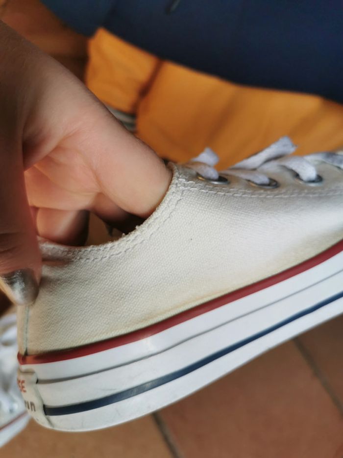 Converses baskets basses en tissu pointure 36,5 - photo numéro 4