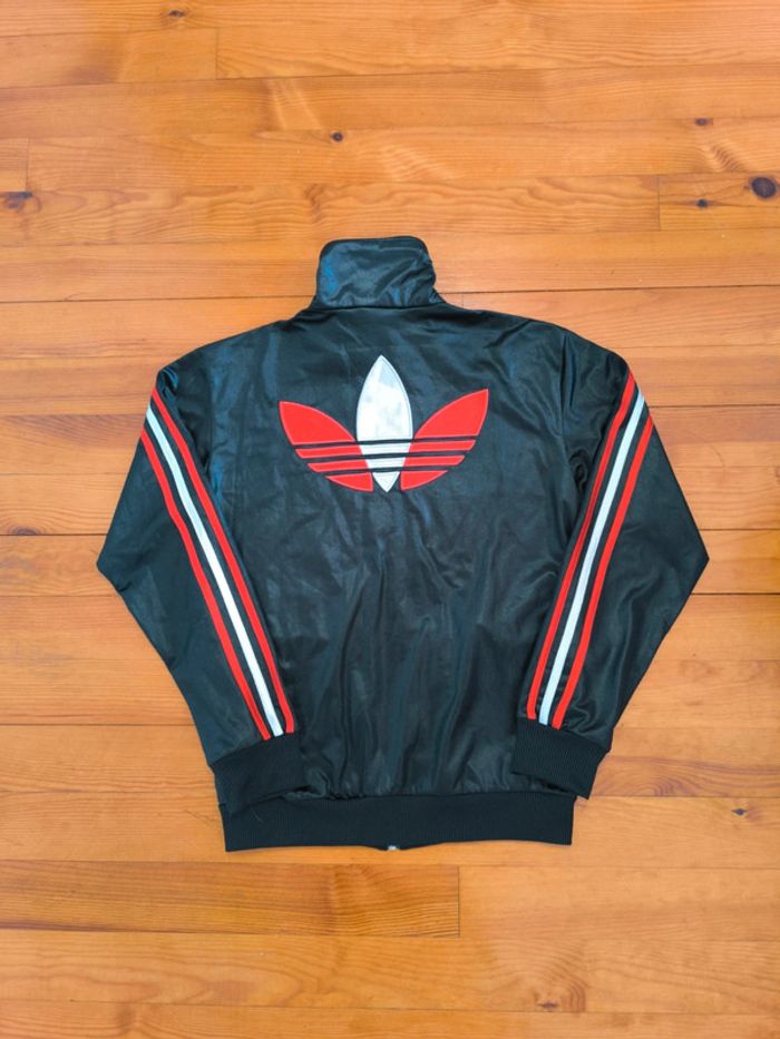Veste Adidas - Chile 62 - Logo Brodé - Noir/Rouge/Argenté - Taille S - photo numéro 2
