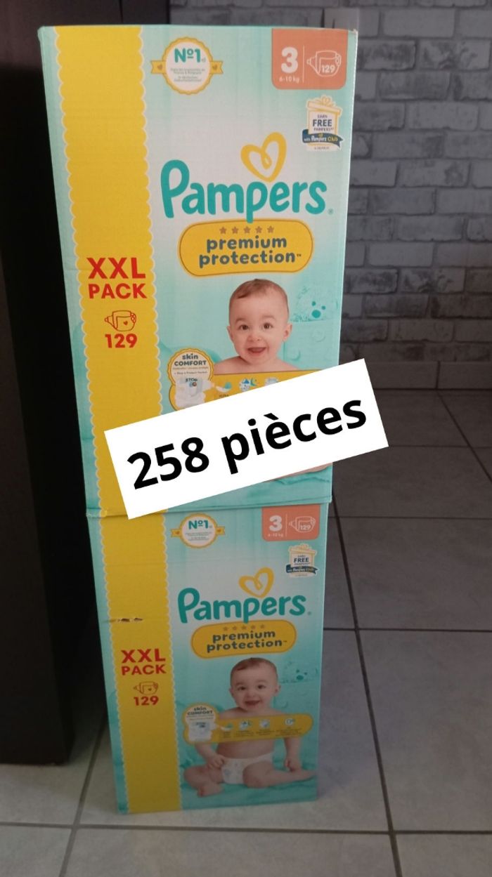 2 Pack xxl Pampers premium protection taille 3