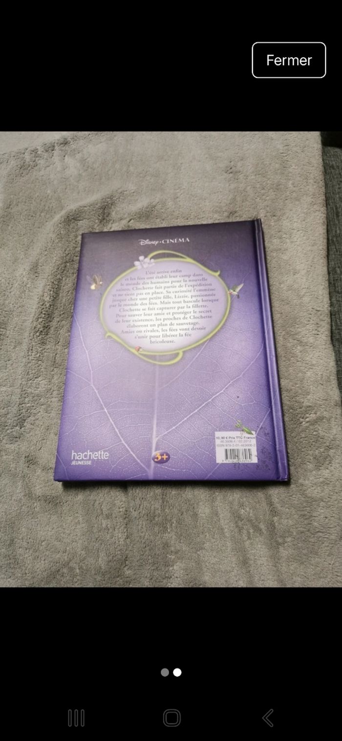 Livre Disney cinéma clochette - photo numéro 2