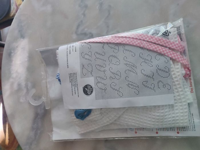 Kit broderie essuie mains - photo numéro 2