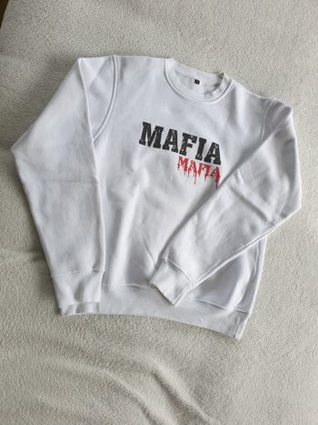 Sweat shirt mixte S blanc
