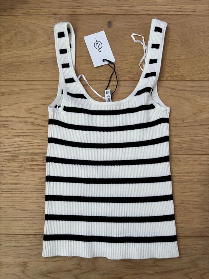 Neuf - débardeur croc top taille M stradivarius - photo numéro 5