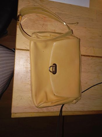 Sac vintage beige cuir