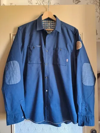 Chemise homme bleue Tom Tailor M regular comme neuve