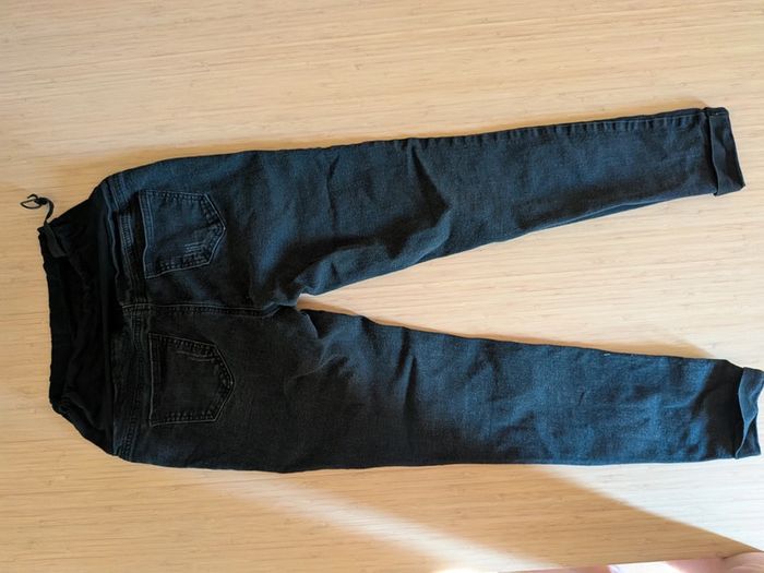 Pantalon effet jeans noir grossesse shein 38 - photo numéro 9