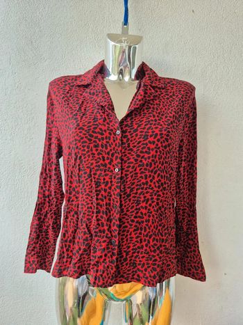 Chemiser motif léopard