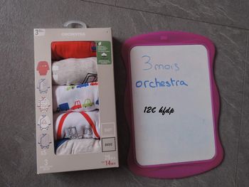 lot de 5 bodys orchestra taille 3 mois