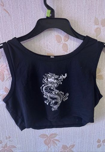 Croc top motif dragon taille M