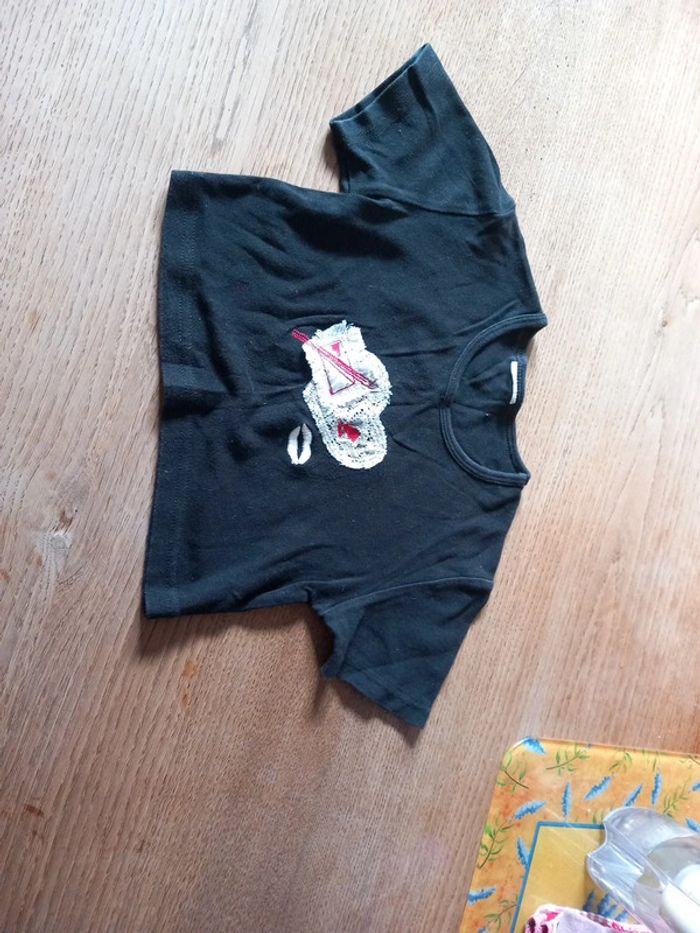 Top court coton noir T34 - photo numéro 3