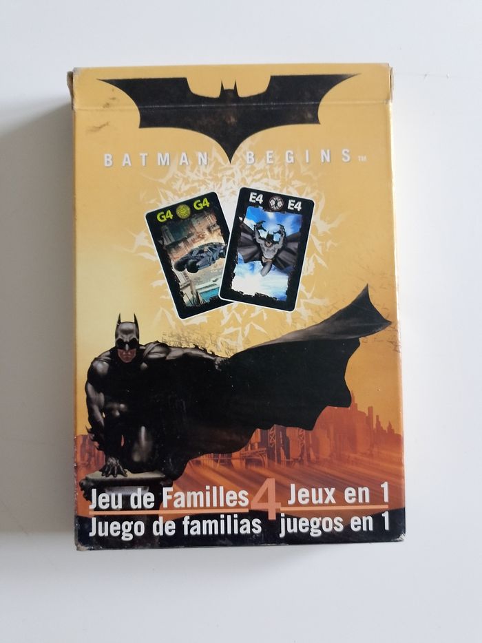 Batman begins jeu de familles 4 jeux en 1