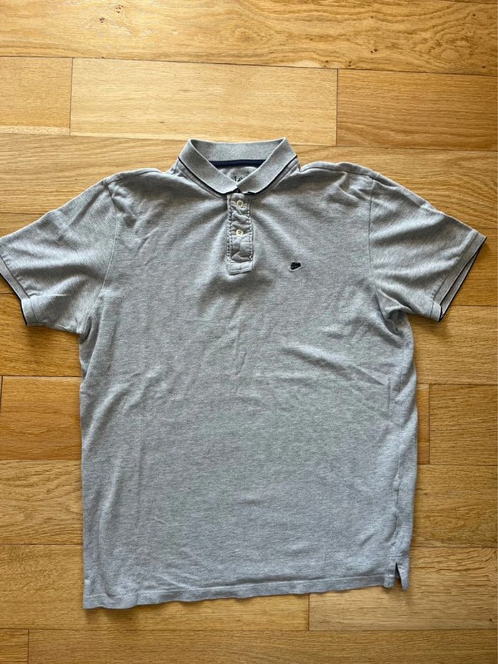 👕 Polo Lee homme taille M Regular Fit gris clair coton – Bon état 👕 - photo numéro 4