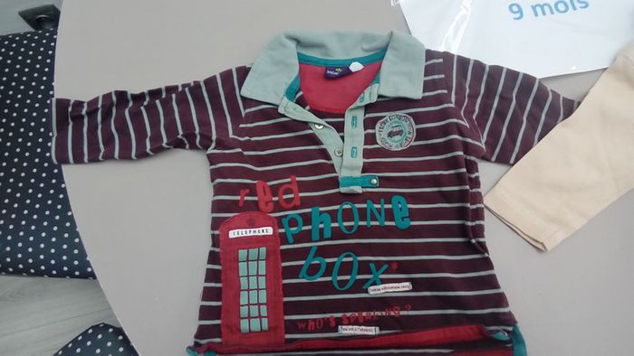 Lot de 3 T.Shirt ML 9 mois - photo numéro 5