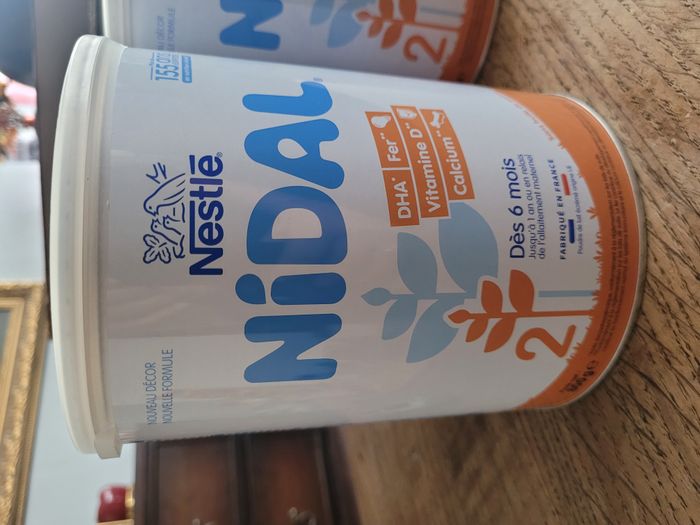 Lot de 2 boîtes lait en poudre NIDAL 6m-1 an - photo numéro 3