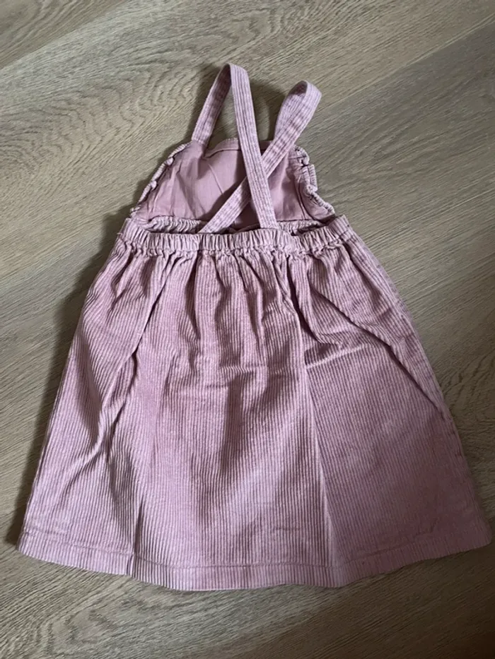Robe velours côtelé vieux rose - photo numéro 3