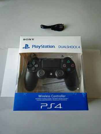 🎮 Manette PS4 Noire + chargeur offert 🎁 "Neuve et Scellée 🔒"