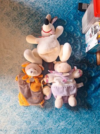 Lot doudou marionnette