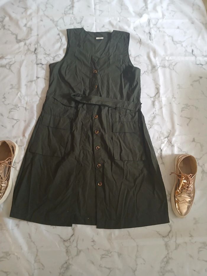 Robe boutonnée JDY taille S kaki - photo numéro 2