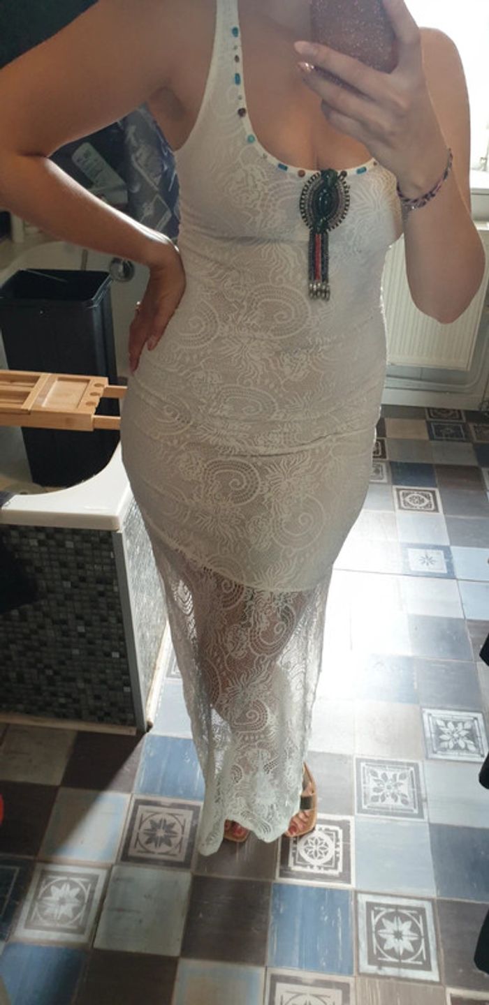 Robe dentelle blanche "Moody's"