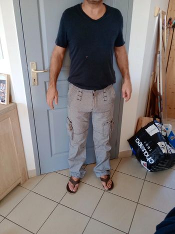 Cargo homme 38 rayé c47