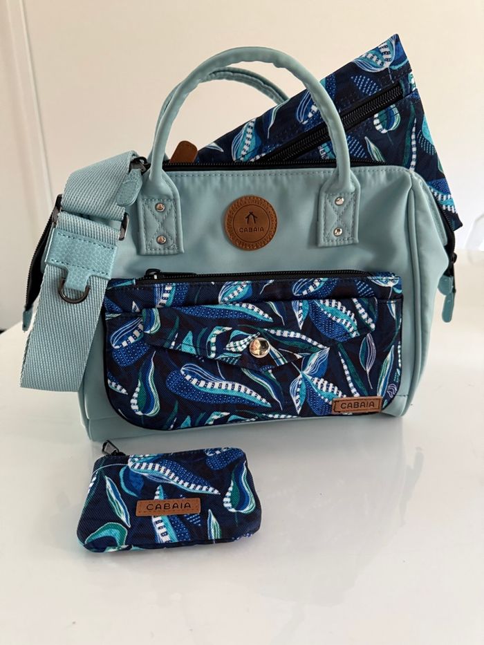 Pochette crossbody + porte monnaie + pochette CABAIA - photo numéro 3