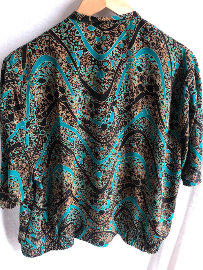 #blouse #vintage #motif fleurs #taille46 - photo numéro 4