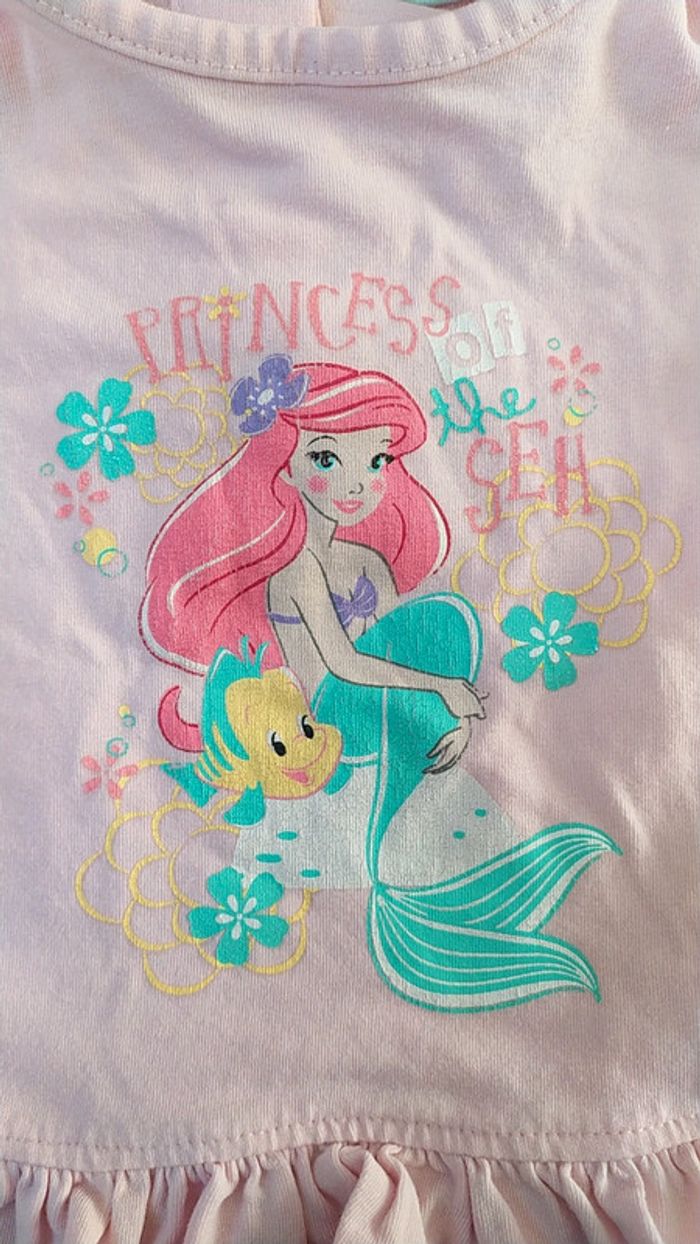 T-shirt rose sirène 3 mois - photo numéro 5