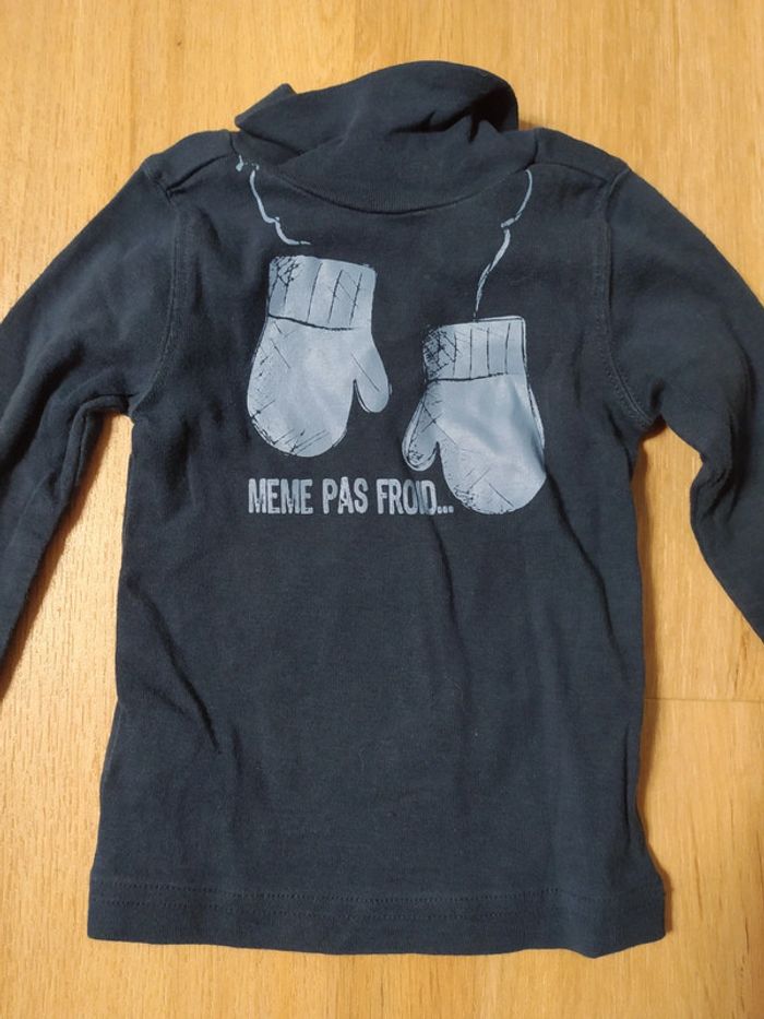 Pull col roulé tape à l'oeil 6 mois moufles - photo numéro 3