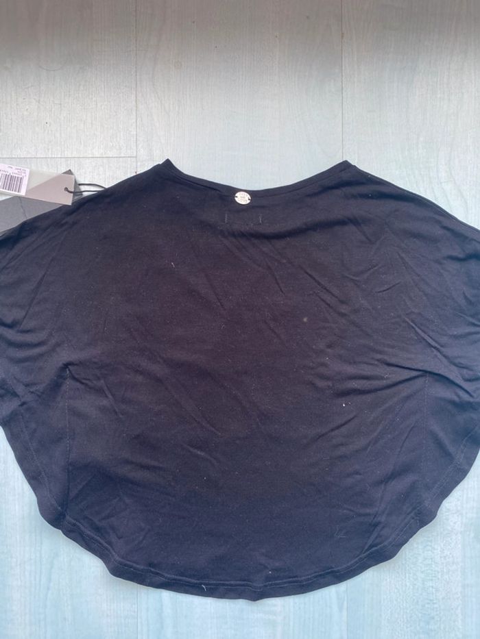 T shirt noir poncho ikks fille 4 ans - photo numéro 4