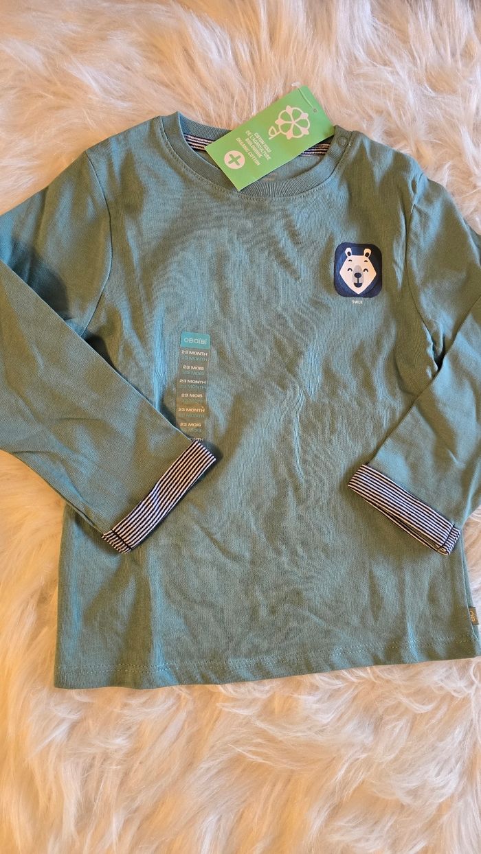 Neufs (non portés) 🏷💙😍 teeshirt ml et jeans slim 23mois Garçon 💙😍🤩 - photo numéro 2