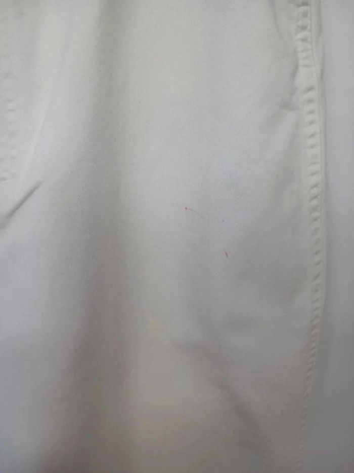 Jean Lee Blanc en coton coupe droite - photo numéro 6