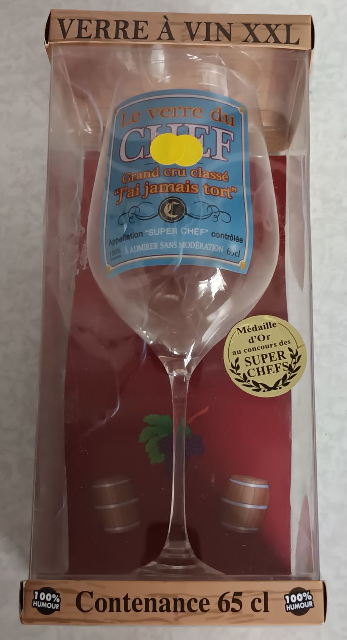 Verre À Vin XXL 65 CL plein d’humour - photo numéro 2