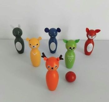 Jeu de Quilles en Bois 13 cm Complet 🎳