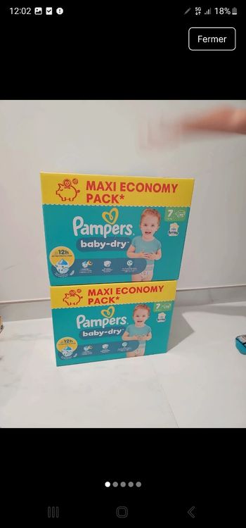 Pampers Couche taille 7