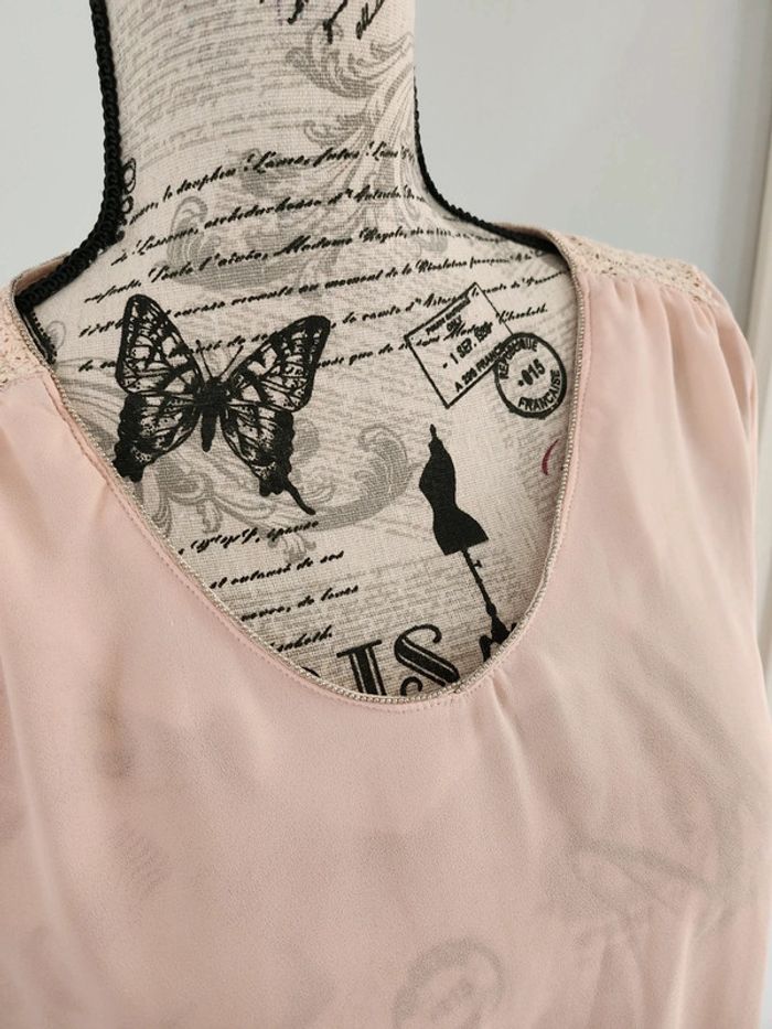 Élégante Blouse Rose claire de marque Gemo et de taille 38 - photo numéro 2
