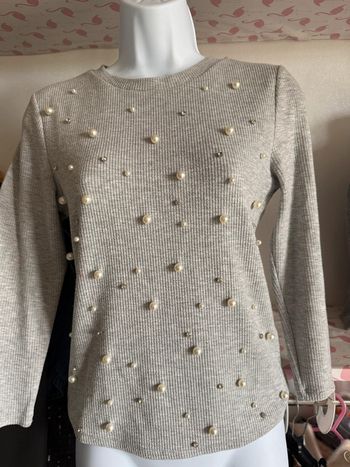 T-shirt|gris|perle