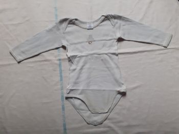Body manches longues bleu clair motif ourson