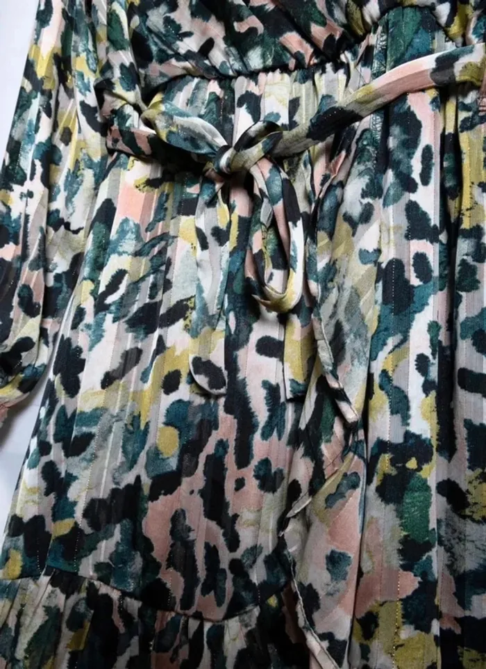 Robe multicolore à motif abstrait Lili & Lola Taille M - photo numéro 3
