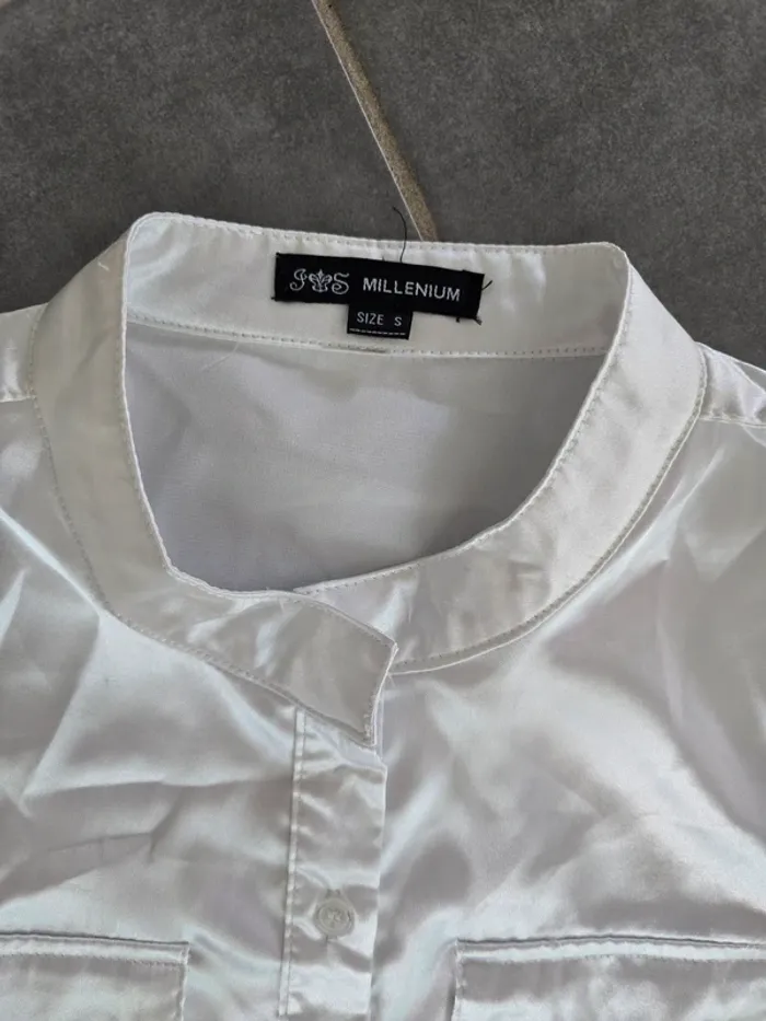 Robe blanche en soie - photo numéro 3