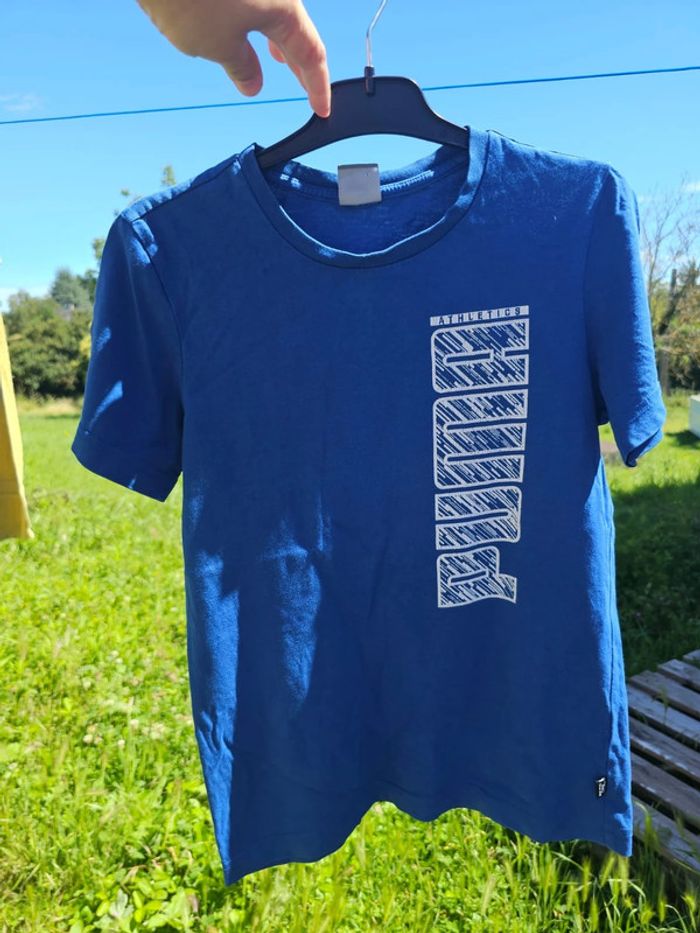 TEE shirt puma  12 ans garçon bleu - photo numéro 2