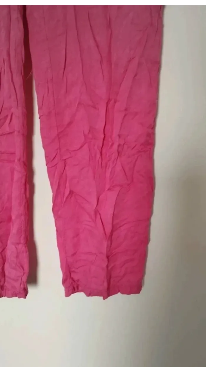Pantalon de plage été rose taille l - photo numéro 4
