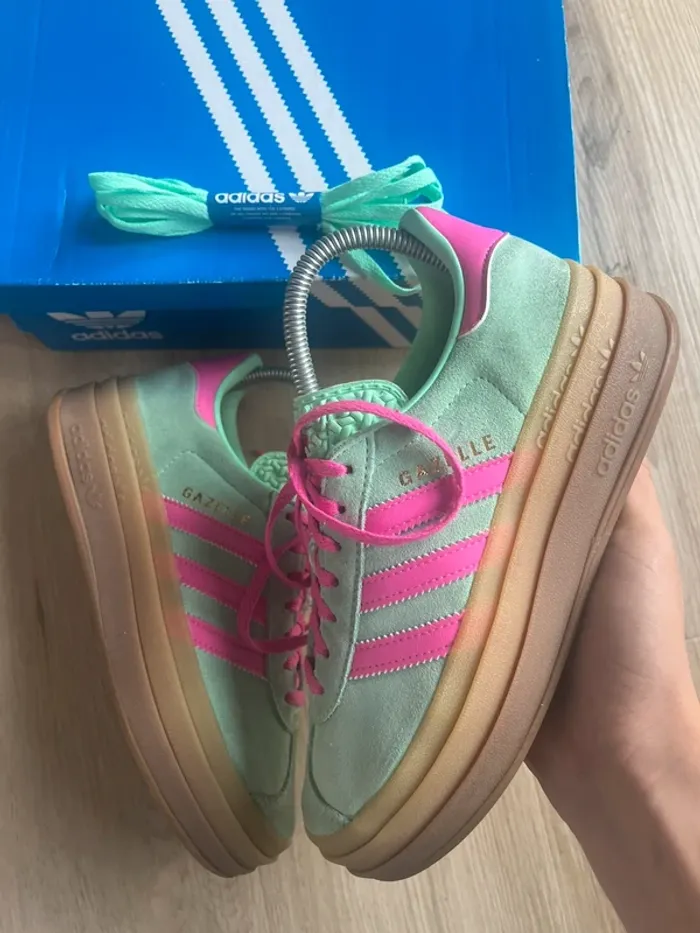 Adidas Gazelle Bold Pulse Mint Pink Taille 36,5 - photo numéro 2